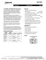 ISL81485IB-T datasheet pdf Intersil