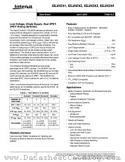ISL84541CB datasheet pdf Intersil