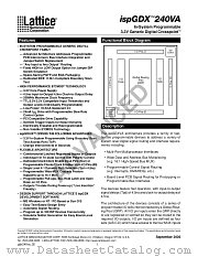 ISPGDX240VA-7B388 datasheet pdf Lattice Semiconductor