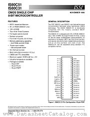 IS80C51-24PL datasheet pdf Integrated Silicon Solution Inc