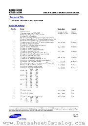 K7M161825A-QC(I)65 datasheet pdf Samsung Electronic