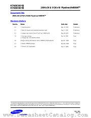 K7N801801B-QC13 datasheet pdf Samsung Electronic