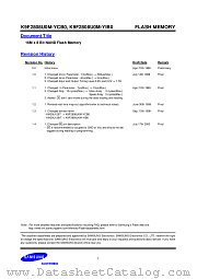 K9F2808U0M-YCB0 datasheet pdf Samsung Electronic