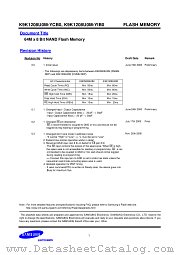 K9K1208U0M-YCB0 datasheet pdf Samsung Electronic