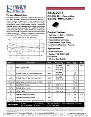 SGA-2263 datasheet pdf Stanford Microdevices