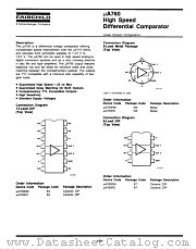 UA760 datasheet pdf Fairchild Semiconductor