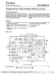 TEA2029CV datasheet pdf TEMIC