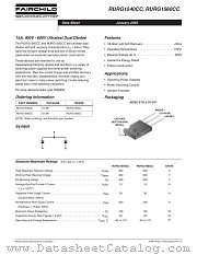 RURG1560 datasheet pdf Fairchild Semiconductor