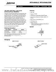 RFD16N06LE datasheet pdf Intersil