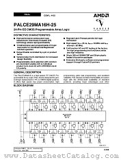 PALCE29MA16H-25PC datasheet pdf Advanced Micro Devices