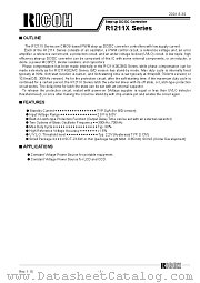R1211D002A-TR datasheet pdf Ricoh