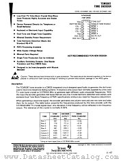 TCM5087 datasheet pdf Texas Instruments