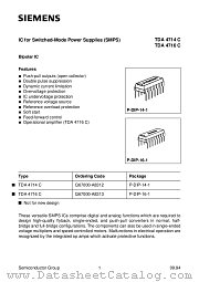 TDA4716C datasheet pdf Siemens