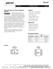 EL2125CS-T7 datasheet pdf Intersil