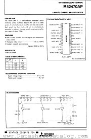 M52470AP datasheet pdf Mitsubishi Electric Corporation
