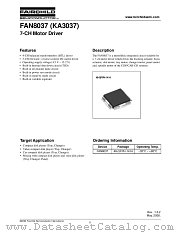 KA3037 datasheet pdf Fairchild Semiconductor