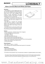 LCX028 datasheet pdf SONY