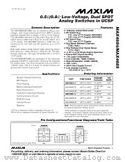 MAX4684ETB datasheet pdf MAXIM - Dallas Semiconductor