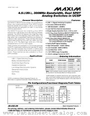 MAX4717EUB datasheet pdf MAXIM - Dallas Semiconductor