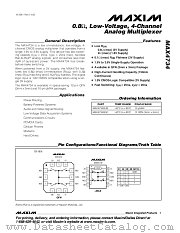 MAX4734EUB datasheet pdf MAXIM - Dallas Semiconductor