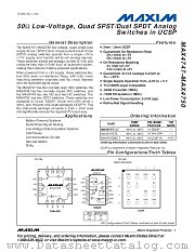 MAX4749ETE datasheet pdf MAXIM - Dallas Semiconductor