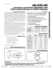 MAX5361LEUK datasheet pdf MAXIM - Dallas Semiconductor