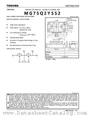 MG75Q2YS52 datasheet pdf TOSHIBA