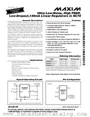 MAX8511EXKXY-T datasheet pdf MAXIM - Dallas Semiconductor