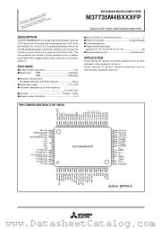 M37735M4B datasheet pdf Mitsubishi Electric Corporation
