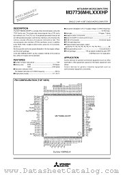 M37736M4L datasheet pdf Mitsubishi Electric Corporation