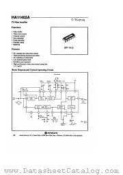 HA11465A datasheet pdf Hitachi Semiconductor