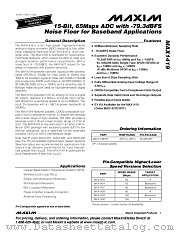 MAX1419ETN datasheet pdf MAXIM - Dallas Semiconductor