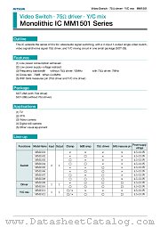 MM1508 datasheet pdf Mitsumi Electric