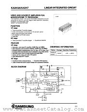 KA2913A datasheet pdf Samsung Electronic
