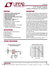 LT6552CDD datasheet pdf Linear Technology