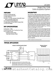 LTC1291DC datasheet pdf Linear Technology