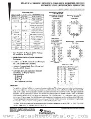 SN54S381W datasheet pdf Texas Instruments