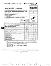 MGTO1000 datasheet pdf Motorola