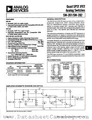 SW201 datasheet pdf Analog Devices