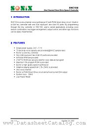 SNC10A datasheet pdf SONiX Technology Company