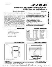 DG409CJ datasheet pdf MAXIM - Dallas Semiconductor