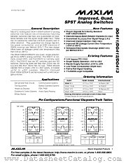 DG412CY datasheet pdf MAXIM - Dallas Semiconductor