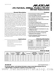 MAX3461EPD datasheet pdf MAXIM - Dallas Semiconductor