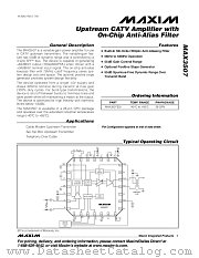 MAX3507EGI datasheet pdf MAXIM - Dallas Semiconductor