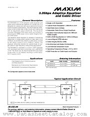 MAX3800UGJ datasheet pdf MAXIM - Dallas Semiconductor