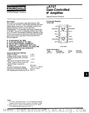 UA757 datasheet pdf Fairchild Semiconductor