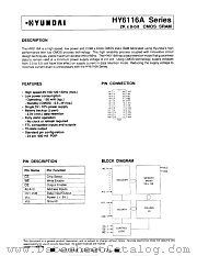HY6116A datasheet pdf Hynix Semiconductor