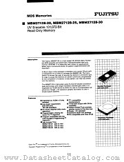 MBM27128-XX datasheet pdf Fujitsu Microelectronics