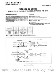 CT2522 datasheet pdf GEC Plessey Semiconductors
