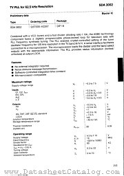 SDA3002 datasheet pdf Infineon